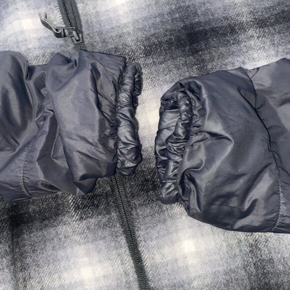 Smartwool Ibera merio wool blend Bomber jacket coat Gray plaid M outdoor - Picture 10 of 10